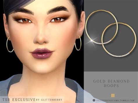 sims 4 diamond hoop earrings.